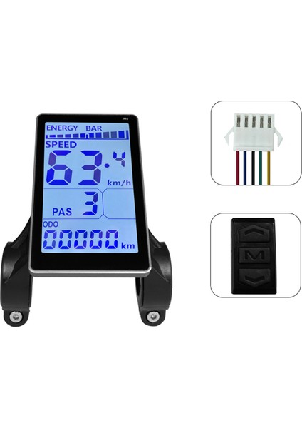 Elektrikli Bisiklet LCD Metre 5 Pin 24V 36V 48V 60V Evrensel Elektrikli Scooter M5 LCD Panel Ekran Sm Konektörü (Yurt Dışından)