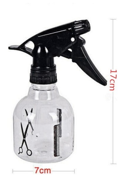 1 Adet 250ML Kuaförlük Sprey Şişesi Salon Berber Saç Araçları Su Püskürtücü Şeffaf Makyaj Tarzı Taşınabilir Plastik Sprey Şişeleri (Yurt Dışından)