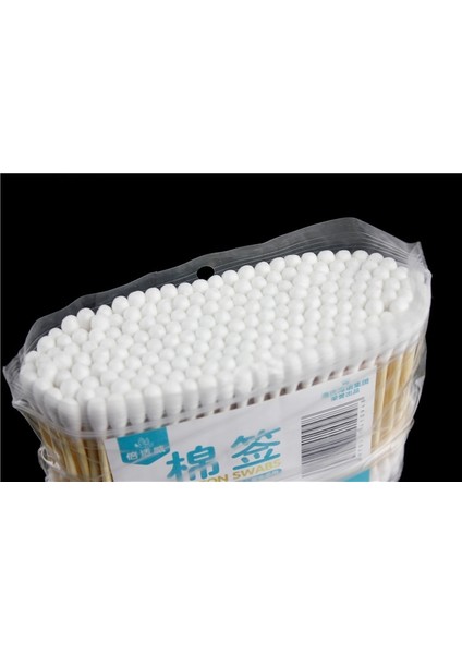 1 Torba 100 Adet Tıbbi Tek Kullanımlık Pamuklu Çubukla Çift Kafa Pamuk Tomurcukları Pamuk Uçlu Aplikatör Güzellik Makyaj Burun Kulak Temizleme Emici (Yurt Dışından) fırsatları