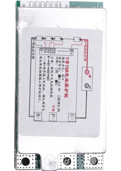 7s 24V 15A Li-Ion Lityum Pil Koruma Kurulu E-Bisiklet Elektrikli Scooter Için Bms Pcb Kurulu (Yurt Dışından)
