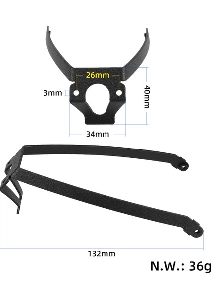 Arka Çamurluk Desteği Xiaomi Mi 3 Elektrikli Scooter Arka Tekerlek Çamurluk Braketi Vidalar ile Scooter Parçaları (Yurt Dışından) fırsatları