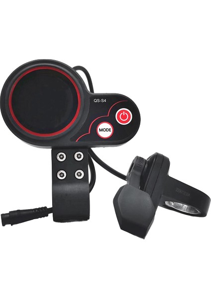 Qs-S4 72V Başparmak Gaz LCD Ekran Ölçer + Anahtar Düğmesi Kiti Sadece Sıfır 11X Elektrikli Scooter 6pın Ekran Için (Yurt Dışından)