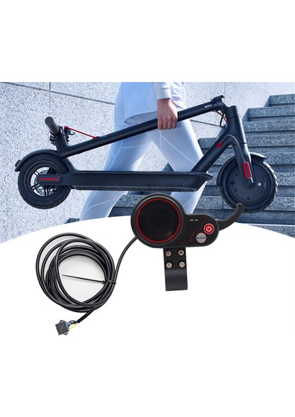 Qs-S4 LCD Ekran Ölçer 36V 48V Elektrikli Scooter Pano Uart Protokolü Elektrikli Scooter Aksesuarları Için (Sm 5pın) (Yurt Dışından) fiyatları