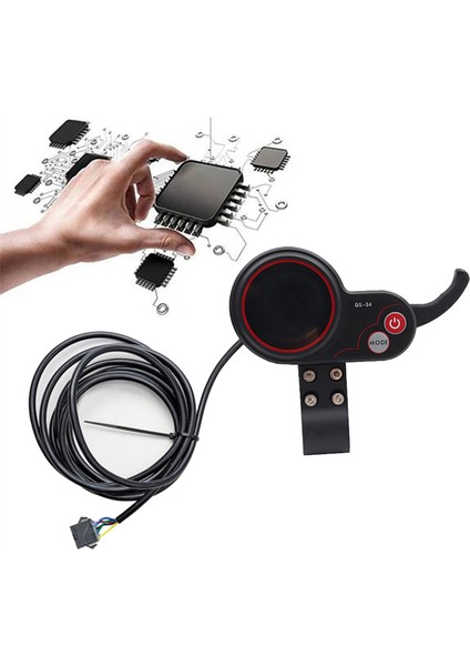 Qs-S4 LCD Ekran Ölçer 36V 48V Elektrikli Scooter Pano Uart Protokolü Elektrikli Scooter Aksesuarları Için (Sm 5pın) (Yurt Dışından) indirimleri