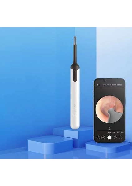 X0 Beyaz Orijinal Xlife X0 Akıllı Görsel Kulak Kiri Temizleme Aracı Iphone, Ipad, Android Telefon/tablet Kullanımı Için Kulak Kiri Seçici Uyumluluğu (Yurt Dışından)