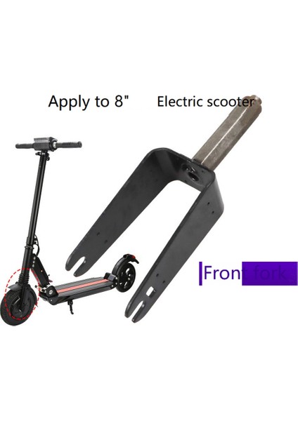 8 Inç Elektrikli Scooter Ön Çatal Braketi Tekerlek Taşıyıcı Çatal Kugoo Scooter Yedek Parçaları (Yurt Dışından) modelleri