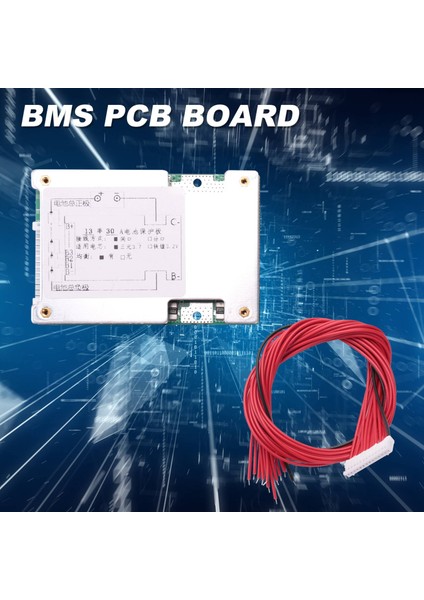 13S 48V 30A Li-Ion Lipolimer Pil Koruma Kurulu Bms Pcb Kurulu, E-Bike Escooter Için Denge Soğutuculu (Yurt Dışından)