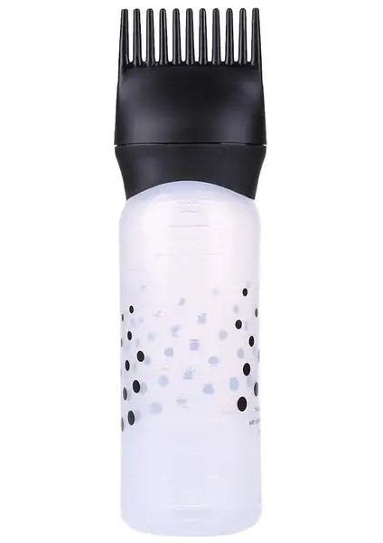 Siyah Profesyonel Saç Aplikatör Şişesi Saç Yağı Aplikatör Boyama Tarak Aplikatör Fırça Şekillendirici Aracı ile Saç Boyası Şişesi Tarak (Yurt Dışından)