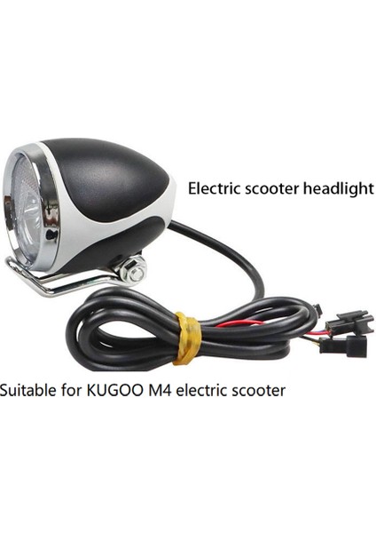 UNIVERSAL10-INCH M4 Far Elektrikli Scooter LED Ön Işık Lambası Kugoo 8-Inch Elektrikli Scooter Aksesuarları (Yurt Dışından)