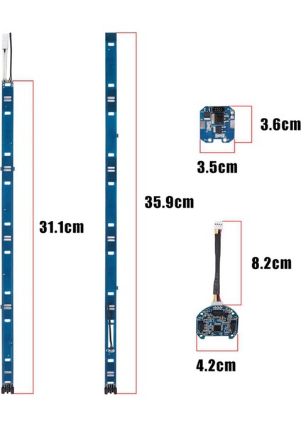 Ninebote Es2 Pil Koruma Levhası Bms Devre Onarım Evrensel Pil Kaykay Denetleyici Aksesuarları (Yurt Dışından)