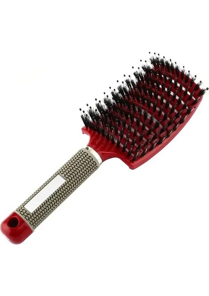 Kırmızı Tarak Moda Kadın Saç Tarak Saç Derisi Masaj Tarak Kıl Saç Fırçası Islak Kıvırcık Detangle Saç Fırçası Salon Kuaförlük Şekillendirici Araçları (Yurt Dışından)