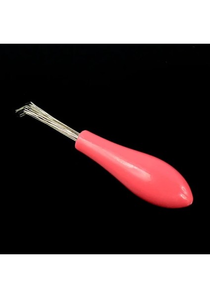 Pembe Tarak Fırça Temizleyici Temizleyici Sökücü Gömülü Güzellik Aracı Plastik Saplı Saç Tarak Temizleme Kanca Salon Kuaförlük Aracı Berber (Yurt Dışından)