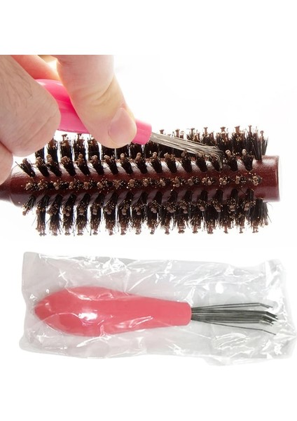 Pembe Tarak Fırça Temizleyici Temizleyici Sökücü Gömülü Güzellik Aracı Plastik Saplı Saç Tarak Temizleme Kanca Salon Kuaförlük Aracı Berber (Yurt Dışından) modelleri