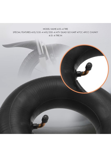 4.10/3.50-4 410/350-4 Atv Quad Go Kart 47CC 49CC Tıknaz 4.10-4 Lastik Iç Boru Tüm Modellere Uygun 3.50-4 4 Inç Lastik-Iç Boru (Yurt Dışından) fiyatları
