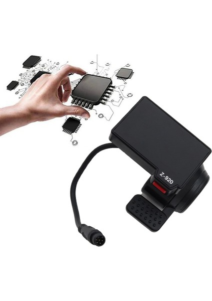 Z-920 LCD Ekran Gösterge Paneli 6 Pin Kugoo M4 Elektrikli Scooter Için Hızlandırıcı Kolu ile Yedek Aksesuarlar (Yurt Dışından) fiyatları