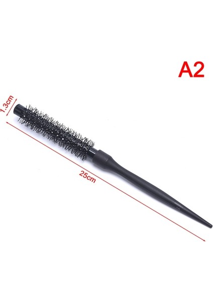 1 Adet Siyah Kıvırcık Yuvarlak Rulo Saç Fırçası Naylon Profesyonel Tarak Salon Berber Saç Fırçası Kuaförlük Şekillendirici Aracı Kenar Kontrolü (Yurt Dışından)