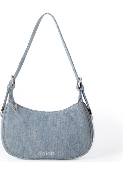 Çantalar Kadın Çantaları Yeni Moda Trendi Denim Omuz Koltuk Altı Çantaları Niş Tasarım Basit Çantalar (Yurt Dışından)