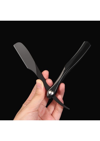 Siyah Erkek Retro Güvenlik Jilet Çinko Alaşım Berber Jileti Sakal Aksesuarları Kuaförlük Tıraş Bıçağı Sakal Onarım Kaşları Epilasyon (Yurt Dışından) fırsatları