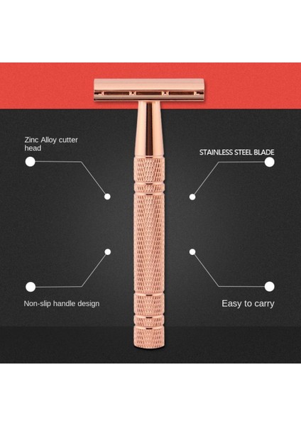Siyah Bir Taşınabilir Jilet Klasik Çift Kenarlı Emniyetli Jilet Erkekler Için Tıraş ve Kadın Epilasyon 5 Tıraş Bıçakları Manuel Tıraş Makinesi (Yurt Dışından) fırsatları