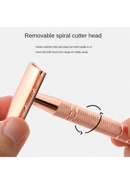 Siyah Bir Taşınabilir Jilet Klasik Çift Kenarlı Emniyetli Jilet Erkekler Için Tıraş ve Kadın Epilasyon 5 Tıraş Bıçakları Manuel Tıraş Makinesi (Yurt Dışından) indirimleri