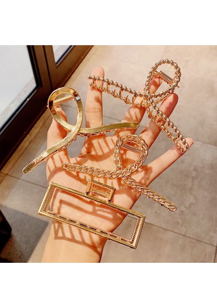 Stil 3 Kadın Metal Saç Pençeleri Şık Tokalarım Tokalar Tokalar Bayanlar Saç Tokası Şapkalar Kızlar Süsler Yengeç Saç Aksesuarları (Yurt Dışından) modelleri