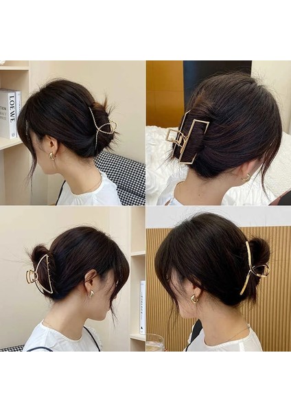 Stil 3 Kadın Metal Saç Pençeleri Şık Tokalarım Tokalar Tokalar Bayanlar Saç Tokası Şapkalar Kızlar Süsler Yengeç Saç Aksesuarları (Yurt Dışından) fırsatları