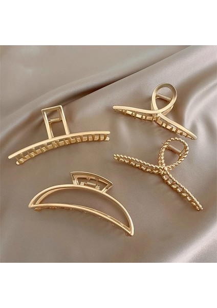 Stil 3 Kadın Metal Saç Pençeleri Şık Tokalarım Tokalar Tokalar Bayanlar Saç Tokası Şapkalar Kızlar Süsler Yengeç Saç Aksesuarları (Yurt Dışından) indirimleri