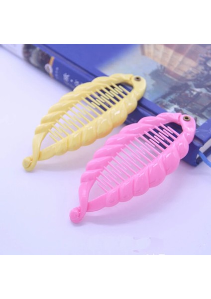 Sarı 1 Adet Moda Farklı Tasarım Balık Kuyruğu Klip Bayan Balık Klasörü Balık Kuyruğu Klip Firkete Headdress Muz Şekli Saç Aksesuarları (Yurt Dışından) modelleri