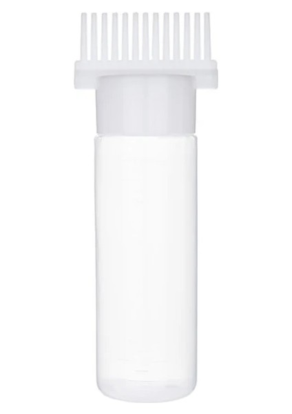 Beyaz Üç 180 ml Saç Boyası Doldurulabilir Şişe Aplikatör Tarak Çok Renkli Plastik Dağıtım Salon Yağı Saç Boyama Kuaförlük Şekillendirici (Yurt Dışından)