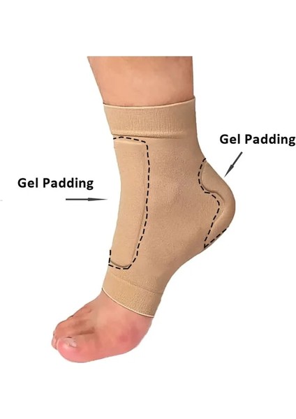 Baş ve Topuk Için Bir Boyut 2 Adet Yastıklı Paten Çorap Elastik Jel Bandaj Kol Hokey Pateni Binicilik ve Uzun Çizmeler Için Ayağın Önünü ve Shin'i Koruyun (Yurt Dışından) fiyatları