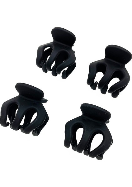Altın 2.5cm 1 Adet Küçük 2-5cm Siyah Saç Pençeleri Plastik Mat Yan Saç Klipleri Kızlar Küçük Firkete Saç Şekillendirici Hairgrips Yüksek At Kuyruğu Kadın Pençeleri (Yurt Dışından)