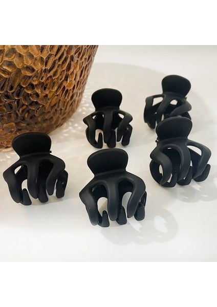 Altın 2.5cm 1 Adet Küçük 2-5cm Siyah Saç Pençeleri Plastik Mat Yan Saç Klipleri Kızlar Küçük Firkete Saç Şekillendirici Hairgrips Yüksek At Kuyruğu Kadın Pençeleri (Yurt Dışından)