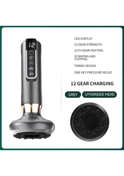 12 Seviye Vücut Masaj Aleti - Yeşil ( Yurt Dışından )