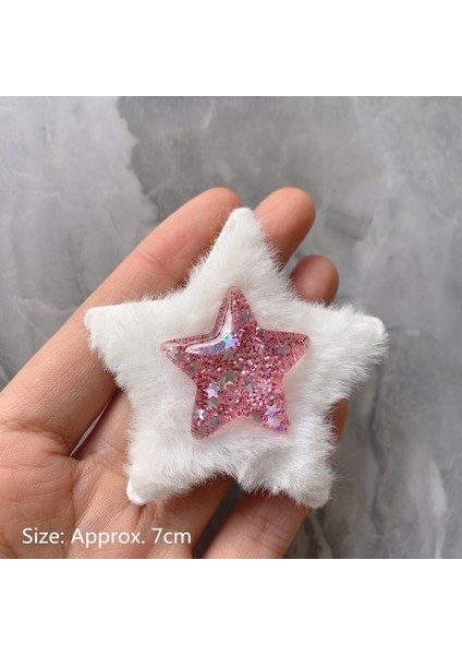 Pembe Deniz Yıldızı Şekli Saç Klipleri Moda Kızlar Firkete Kadın Üst Patlama Yan Klip Güzellik Şekillendirici Kuaförlük Makyaj Aracı Şapkalar (Yurt Dışından)
