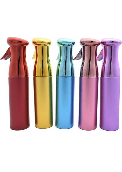 Gümüş 300ML Kuaförlük Sprey Şişesi Galvanik Doldurulabilir Ince Sis Püskürtücü Şişe Salon Saç Kesimi Yüksek Basınçlı Su Bidonu (Yurt Dışından)