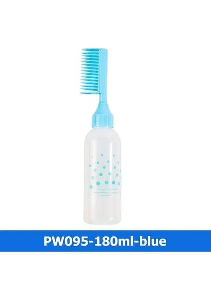 PW095-BLUE-180ML 60/120/180ML Saç Boyası Aplikatör Şişeleri Huile Tarak Fırça 20 Stilleri Mini Taşınabilir Şampuan Şişesi Şekillendirici Saç Boyama Saç Aracı (Yurt Dışından)