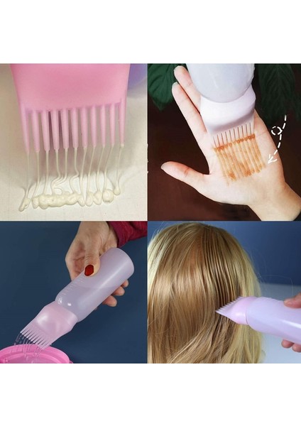 PW095-BLUE-180ML 60/120/180ML Saç Boyası Aplikatör Şişeleri Huile Tarak Fırça 20 Stilleri Mini Taşınabilir Şampuan Şişesi Şekillendirici Saç Boyama Saç Aracı (Yurt Dışından) indirimleri