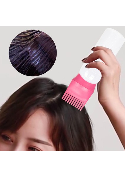 Mor 120 ml Kök Tarak Aplikatör Şişe Saç Boyama Boyama Dağıtım Şişe Perma Araçları Saç Boyası Aplikatör Fırçası Salon Için (Yurt Dışından)