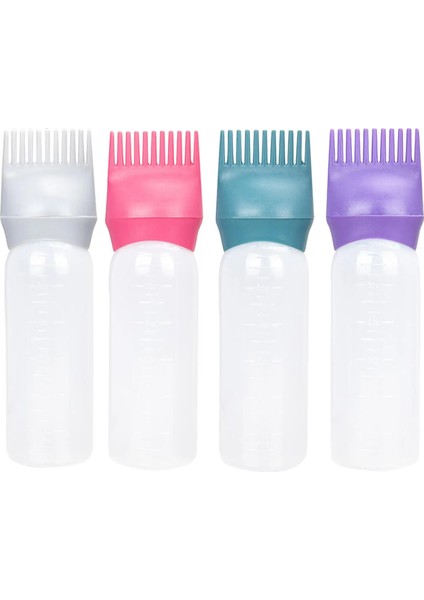 Mor 120 ml Kök Tarak Aplikatör Şişe Saç Boyama Boyama Dağıtım Şişe Perma Araçları Saç Boyası Aplikatör Fırçası Salon Için (Yurt Dışından)