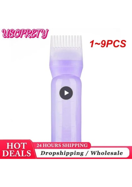 Stil B 7 Adet 1 ~ 9 Adet 120 ml Renkli Plastik Saç Boyası Doldurulabilir Şişe Aplikatör Tarak Dağıtım Salon Saç Boyama Kuaförlük Şekillendirici (Yurt Dışından) indirimleri