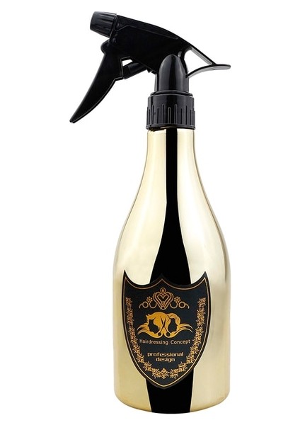 Altın 550 ml Abs Saç Spreyi Şişesi Salon Su Püskürtme Şişesi Saç Kuaförlük Ince Sis Profesyonel Kuaför Berber Aksesuarları (Yurt Dışından)