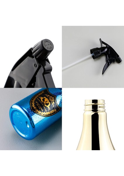 Altın 550 ml Abs Saç Spreyi Şişesi Salon Su Püskürtme Şişesi Saç Kuaförlük Ince Sis Profesyonel Kuaför Berber Aksesuarları (Yurt Dışından)