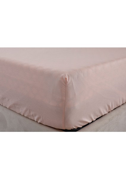 Colourful Fitted Çarşaf Tek King Size - Somon