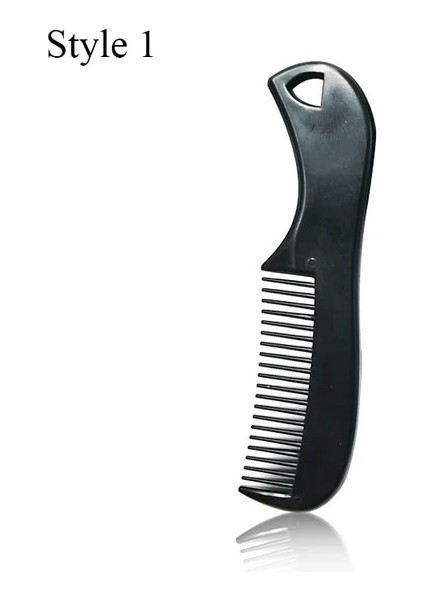 7.3 cm x 1.7 cm Erkekler Için Siyah Mini Cep Sakal Tarağı Plastik Bıyık Güzellik Dolaşık Açıcı Tarak Şekillendirici Araçları Sakal Fırçası Yüz Saç Fırçası Sakal (Yurt Dışından)