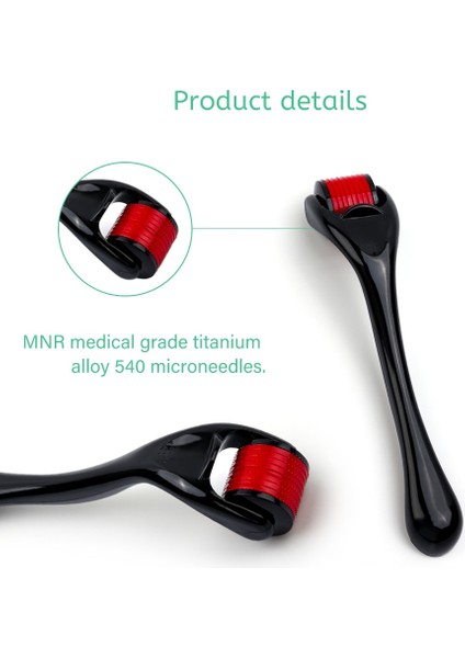 0.25MM Yeşil Drs 540 Derma Rulo 0.2/0.25/0.3mm Titanyum Mikro Iğneleme Rulo Cilt Bakımı Terapisi Için Saç Büyüme Mikro Iğne Rulo Ev Kullanımı (Yurt Dışından) modelleri