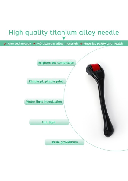 0.25MM Yeşil Drs 540 Derma Rulo 0.2/0.25/0.3mm Titanyum Mikro Iğneleme Rulo Cilt Bakımı Terapisi Için Saç Büyüme Mikro Iğne Rulo Ev Kullanımı (Yurt Dışından) fırsatları