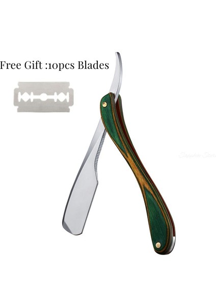 Gn Abs Saplı Jilet Erkek Tıraş Berber Aletleri Düz Manuel Jilet Kuaförlük Bıçağı Kaş Tıraş Paslanmaz Çelik Düz Jilet Ücretsiz 10 Bıçak (Yurt Dışından) modelleri
