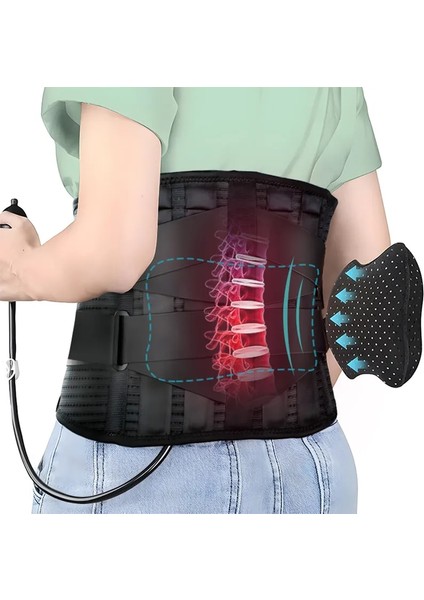 Şişme Pedli Siyah Xl Bel Destek Kemeri Bel Ağrısını Rahatlatır Çift Ayarlanabilir Destek Askıları Bel Fıtığı Için Alt Sırt Desteği (Yurt Dışından) fiyatları
