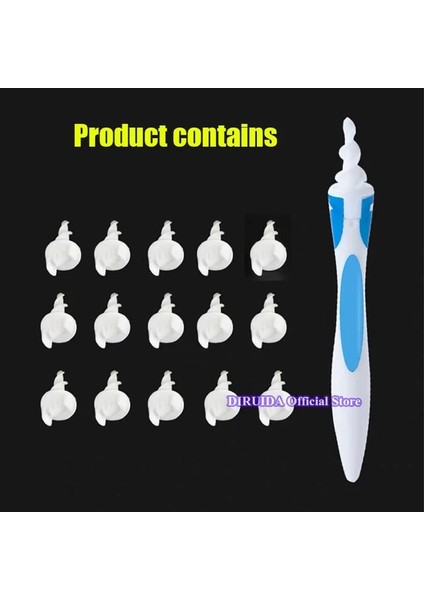 XR0929-1PCS Orijinal Kulak Kiri Temizleyici Spiral Kulak Temizleme Cihazı Kazma Balmumu Kulak Kiri Sökücü Yumuşak Spiral Kulak Toplayıcı Bakım Aracı Taşınabilir Yeni Tasarım (Yurt Dışından)