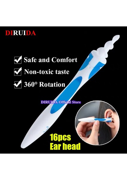 XR0929-1PCS Orijinal Kulak Kiri Temizleyici Spiral Kulak Temizleme Cihazı Kazma Balmumu Kulak Kiri Sökücü Yumuşak Spiral Kulak Toplayıcı Bakım Aracı Taşınabilir Yeni Tasarım (Yurt Dışından) indirimleri